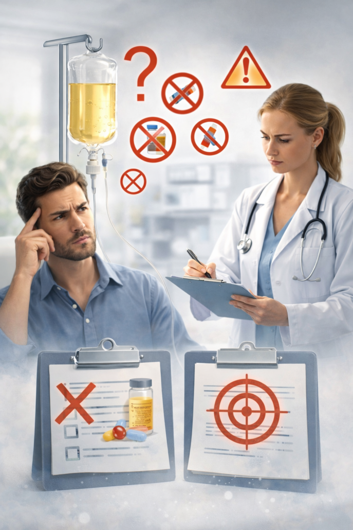 Kritische Bewertung von Infusionstherapien